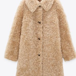 Zara faux fur coat